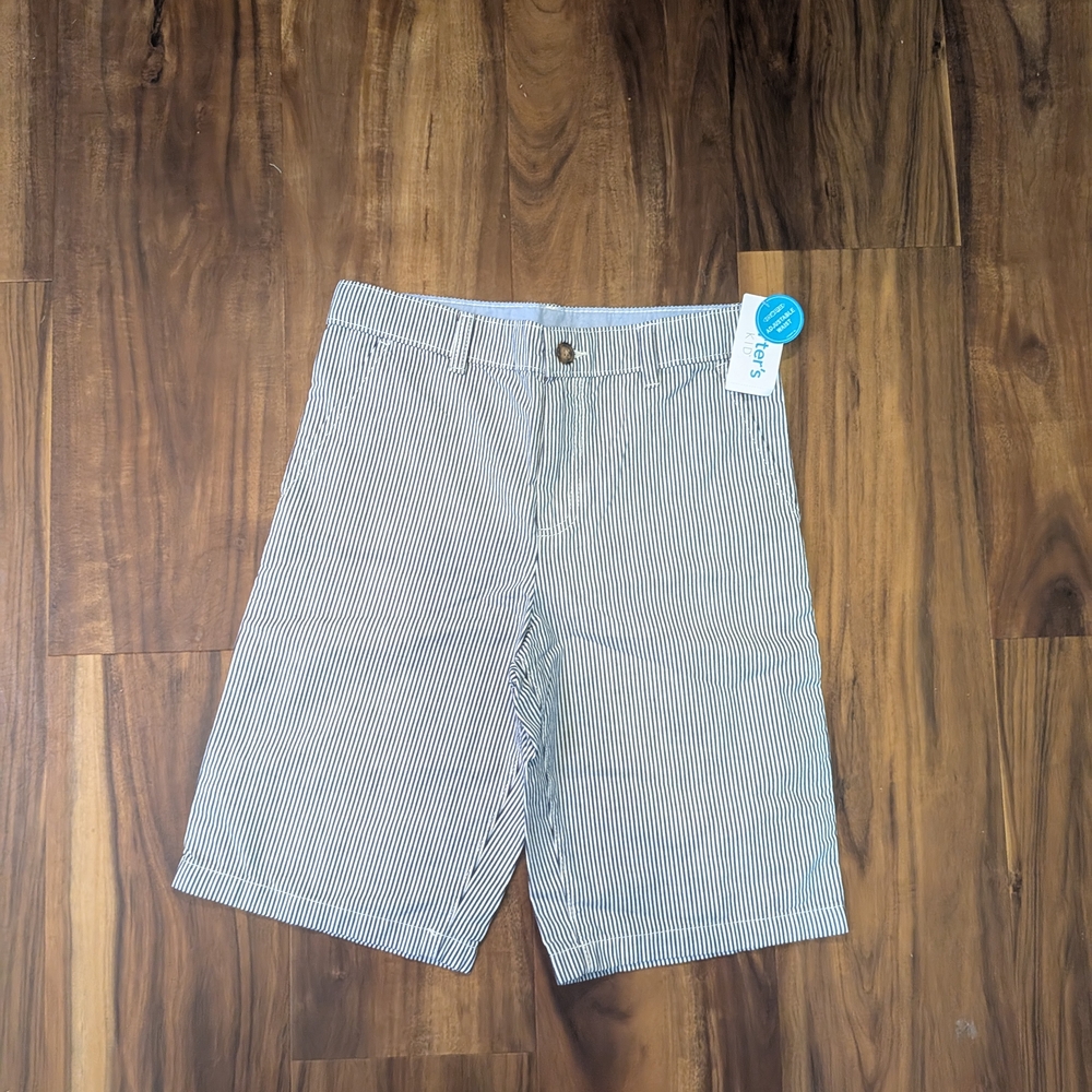 New Adjustable Waist Shorts For Boys Seersucker Striped Classic